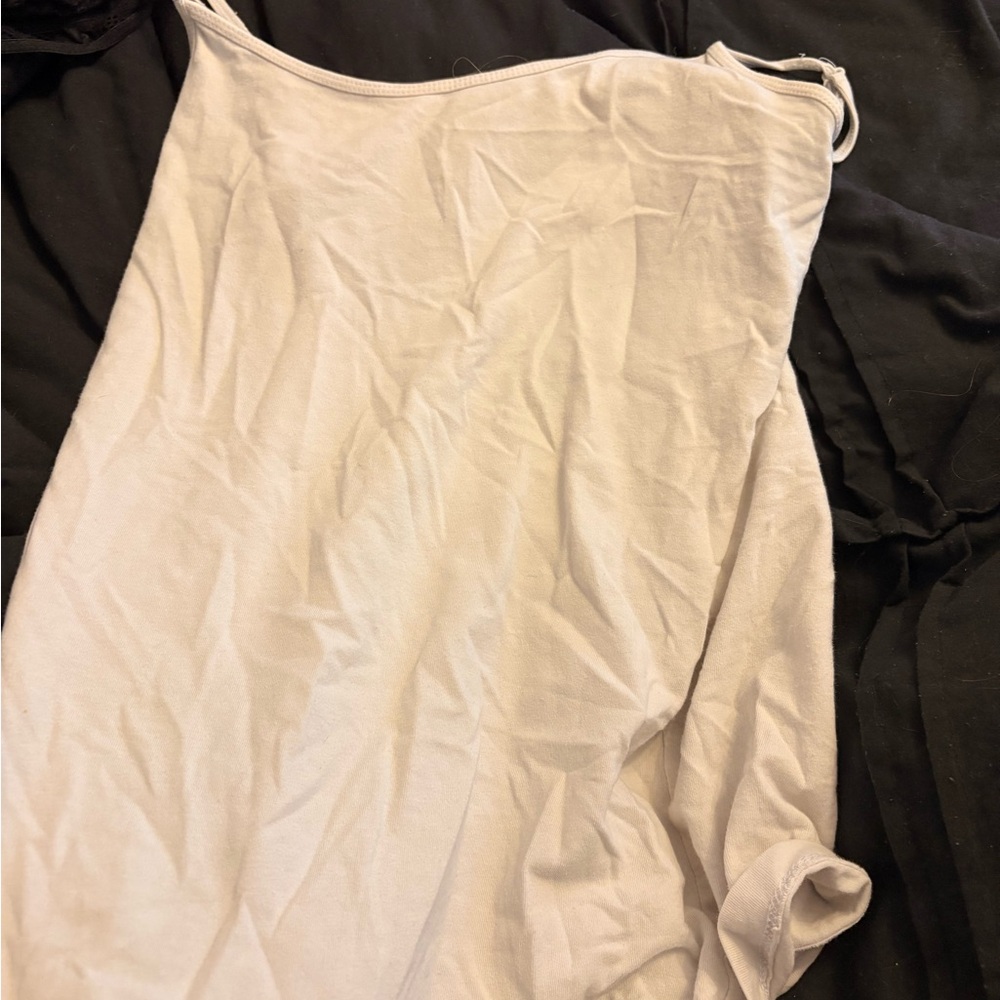 Forever 21 Cream Spaghetti Strap Top